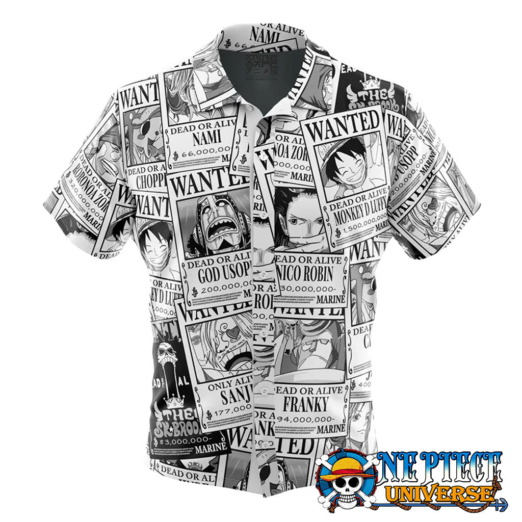 One Piece Manga Wanted Hawaiian Shirt | One Piece Universe Store