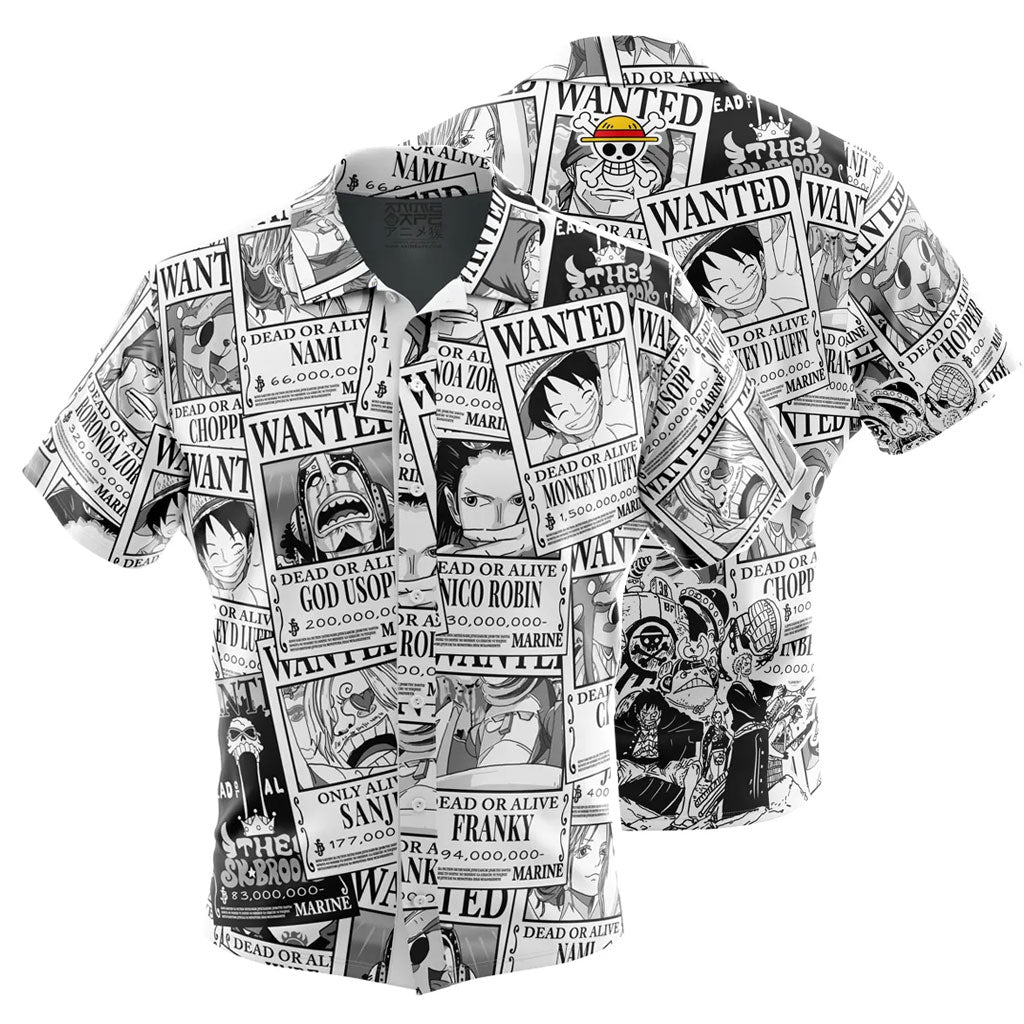 One Piece Manga Wanted Hawaiian Shirt | One Piece Universe Store