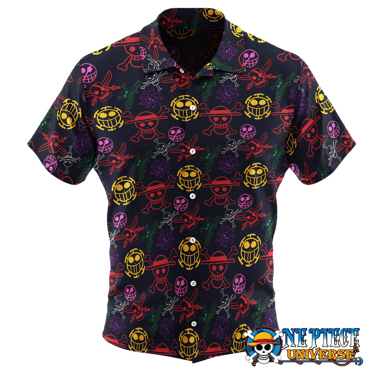 One Piece Hawaiian Shirt Jolly Roger Pattern | One Piece Universe Store