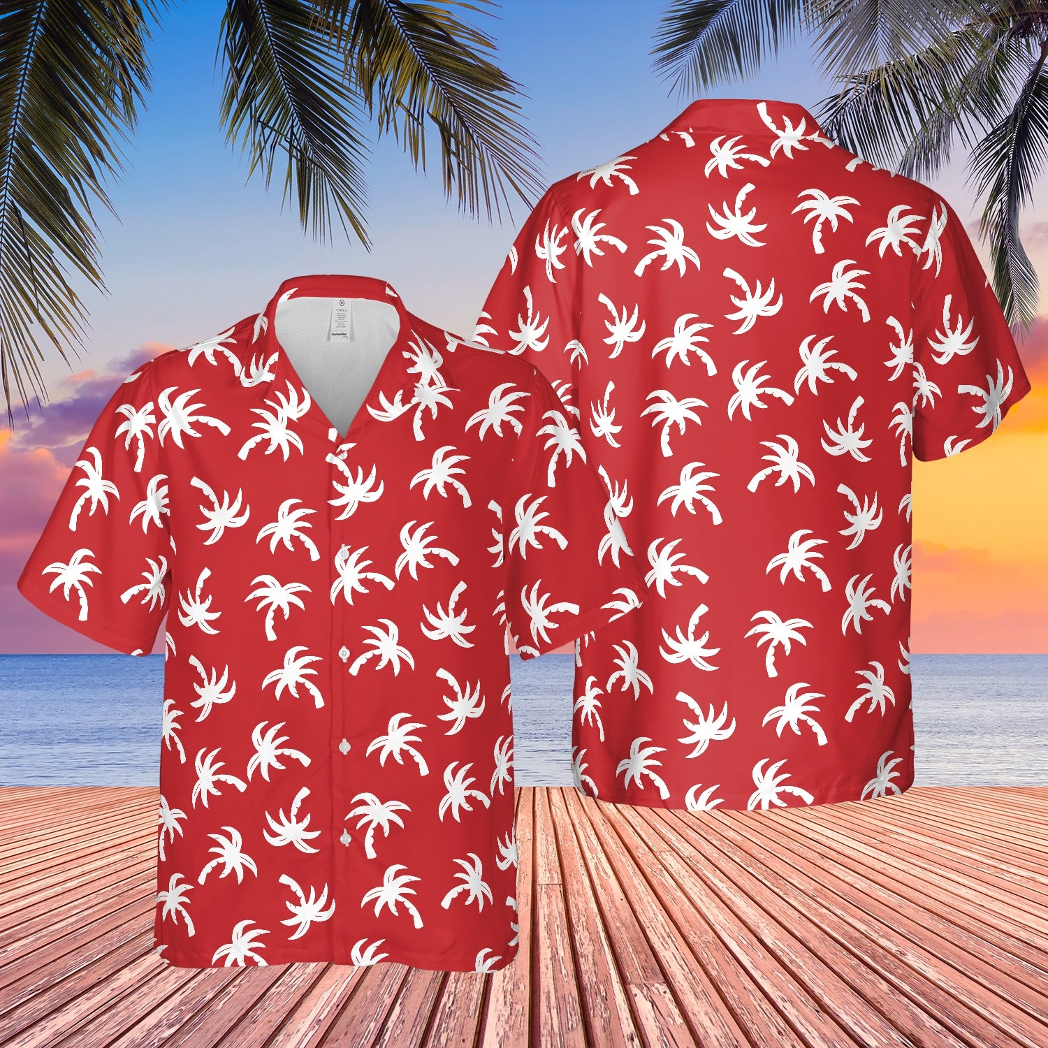 The White Lotus Ethan Spiller Palm Tree Hawaiian Shirt - Tazila
