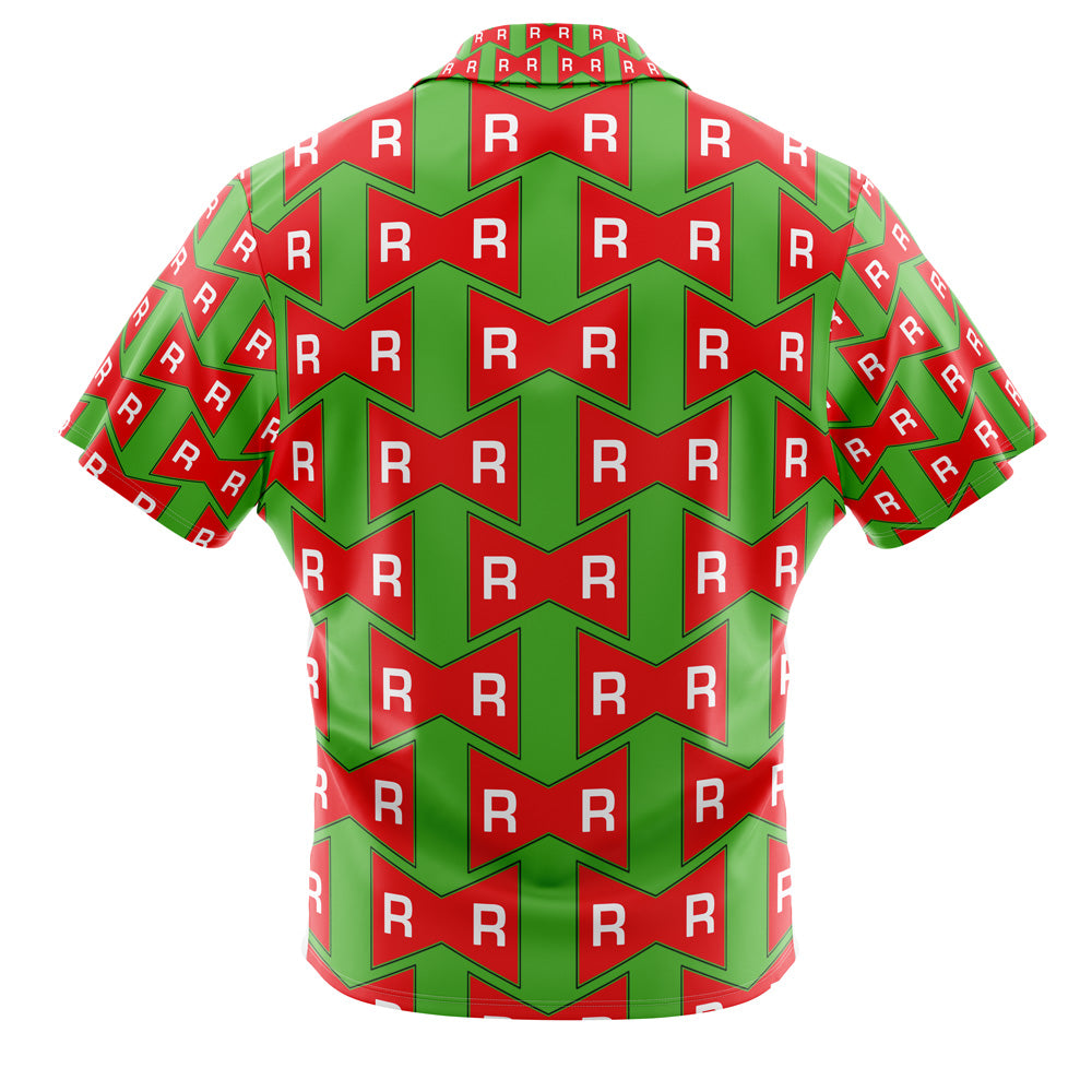 Red Ribbon Army Dragon Ball Z Button Up Hawaiian Shirt