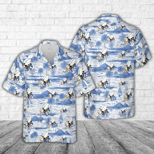 US Navy SEABEES Naval Construction Force (NCF) Hawaiian Shirt