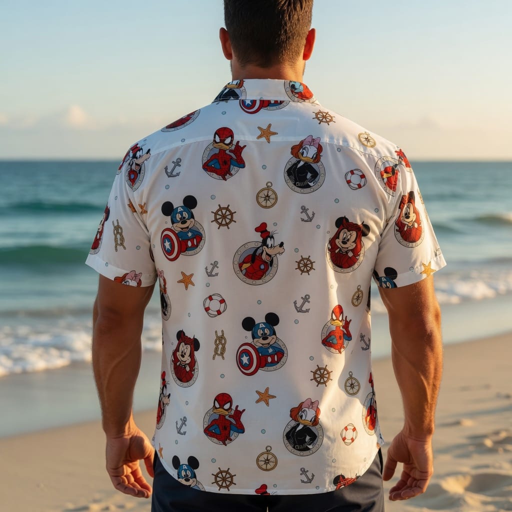 Nautical Heroes Premium Hawaiian Shirt - Mouse Shield Hero & Superhero Friends - HW3SKD9001