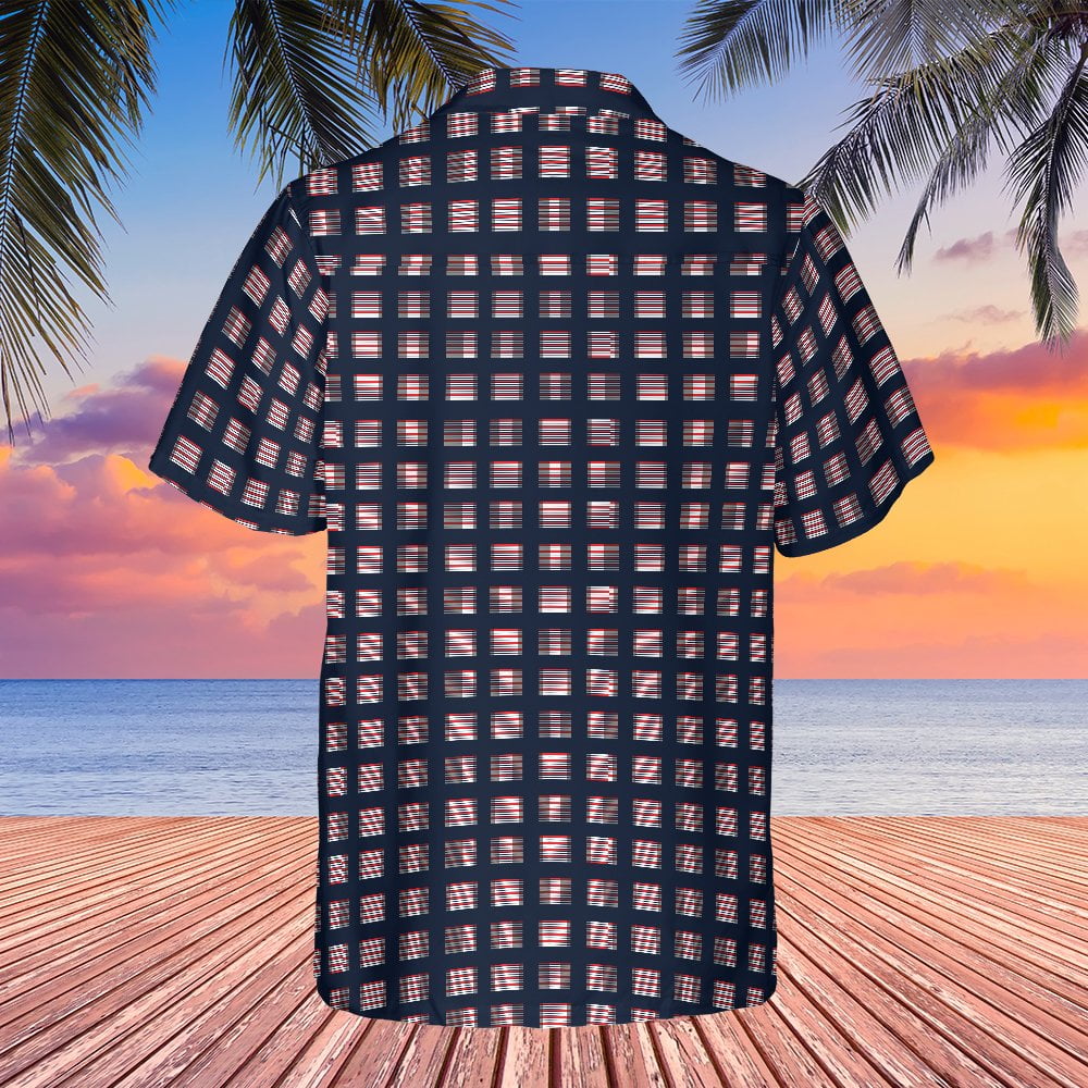 The Sopranos Tony Soprano Square Geometric Abstract Pattern Hawaiian Shirt - Tazila