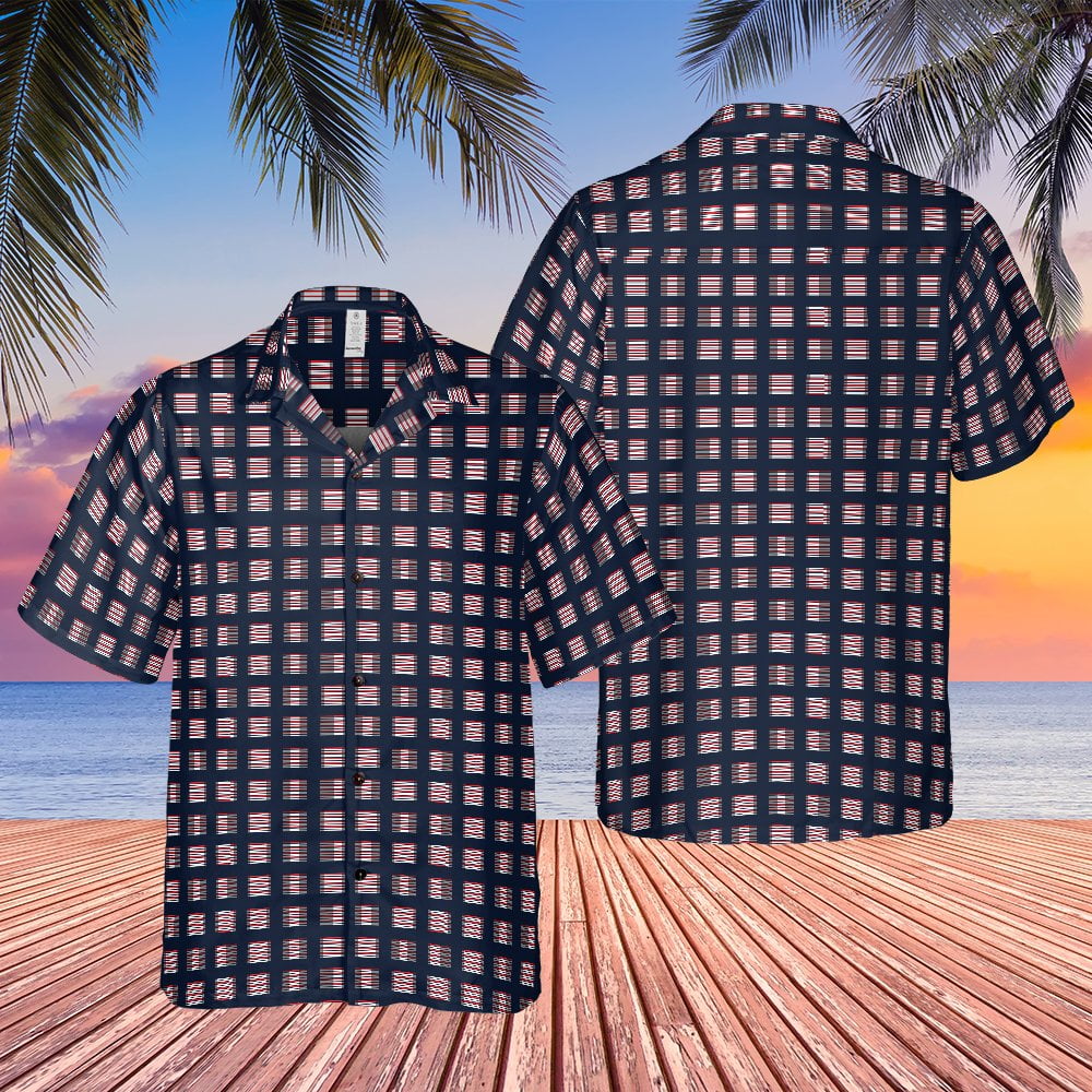 The Sopranos Tony Soprano Square Geometric Abstract Pattern Hawaiian Shirt - Tazila