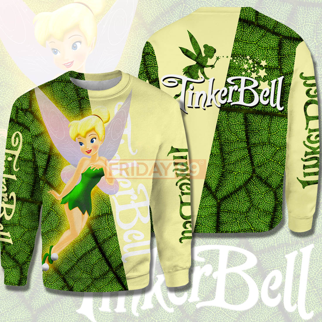 Tinkerbell T-shirt Beauty Tinker Bell Peter Pan 3D Print T-shirt Cute High Quality DN Hoodie Sweater Tank