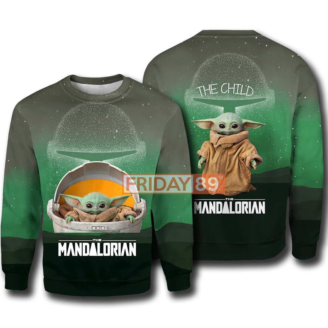 SW T-shirt The Child The Mandalorian Baby Yoda All Over Print T-shirt SW Hoodie Sweater Tank 2023