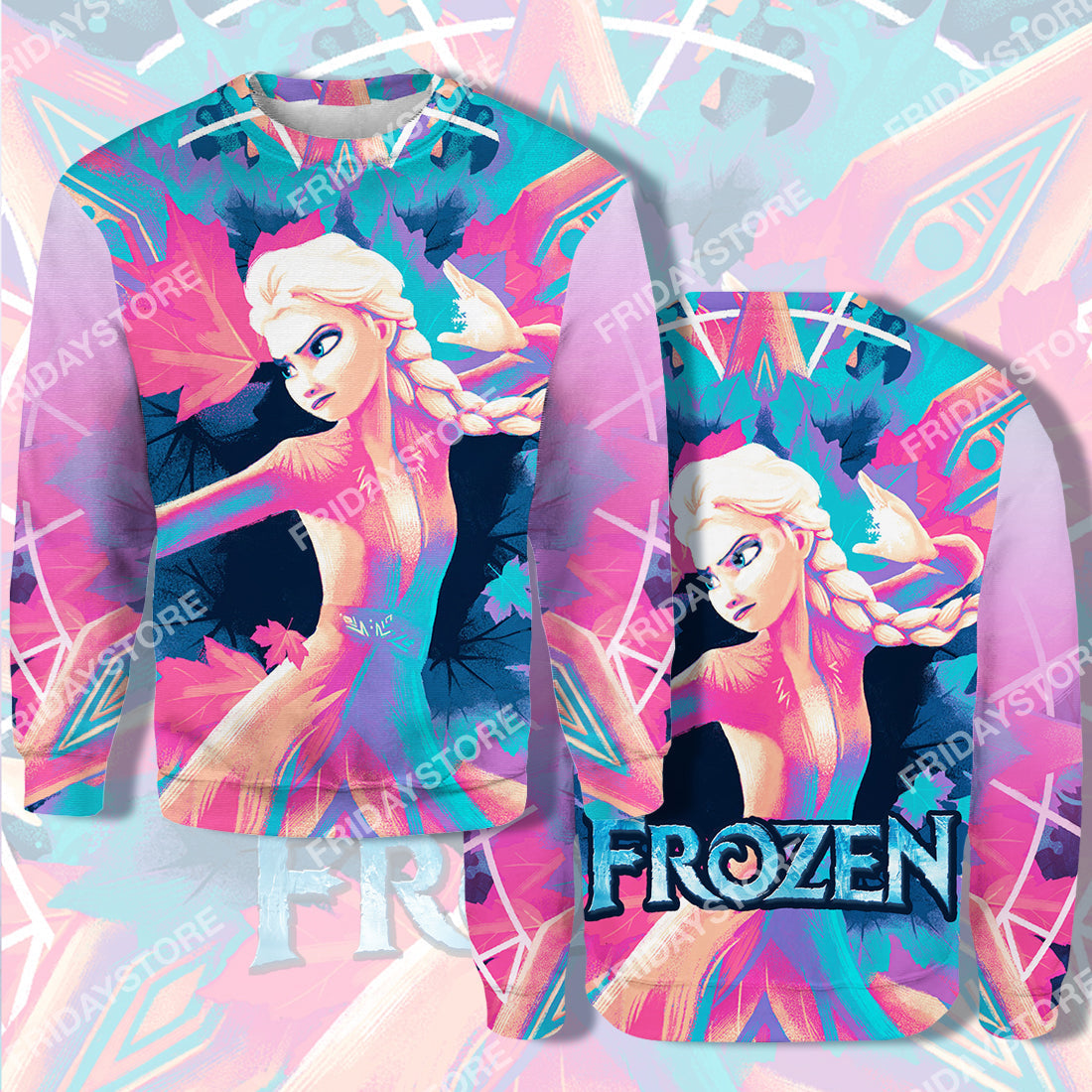 DN T-shirt Elsa And The Four Elemental Spirits T-shirt Awesome DN Frozen Hoodie Sweater Tank Elsa Hoodie Apparel