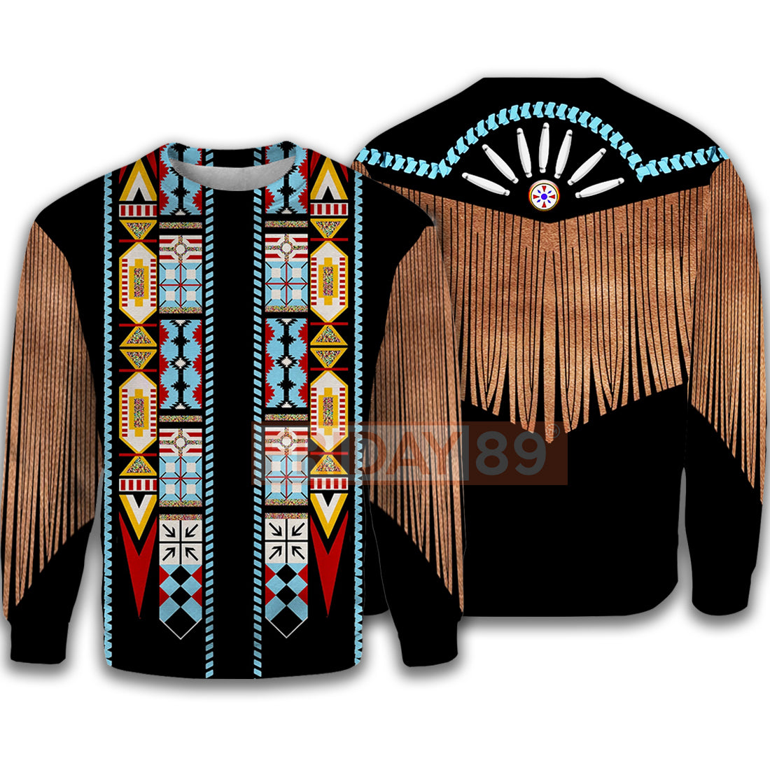 Gifury Native American Hoodie Native American Black Costume Culture Pattern 3D Print T-shirt Native American Hoodie Sweater Tank 2022