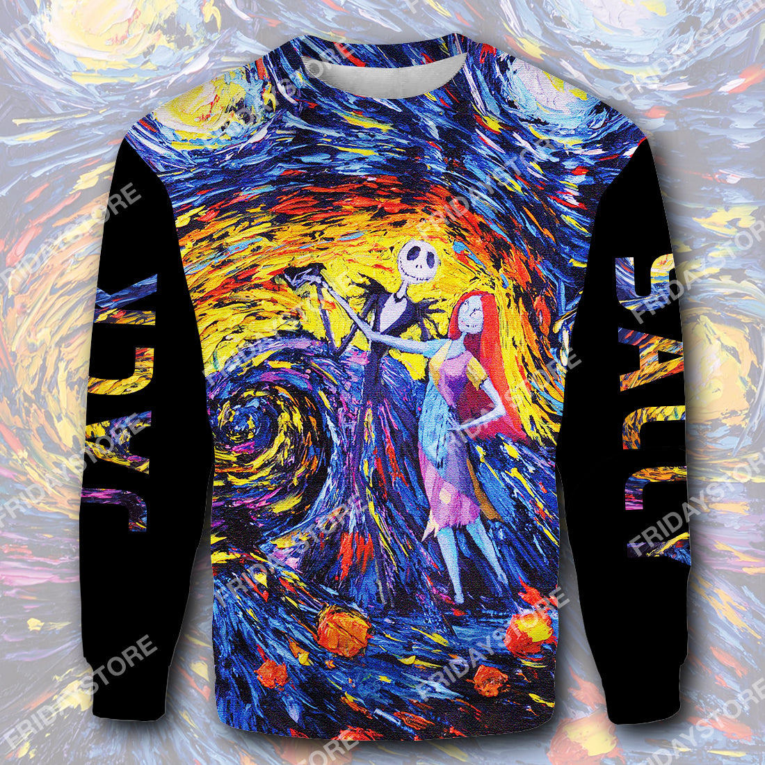 TNBC T-shirt Starry Night Jack And Sally T-shirt Hoodie Amazing DN TNBC Sweate Tank Hoodie Jack Skellington Apparel 2024