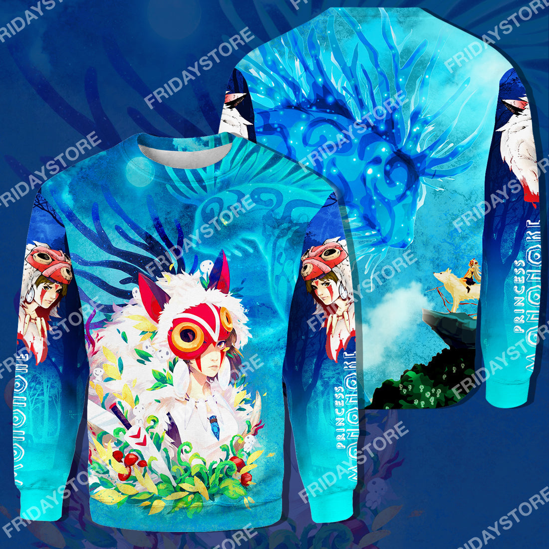 S.Ghibli T-shirt S.Ghibli Princess San And Forest Spirit T-shirt Amzing High Quality S.Ghibli Hoodie Sweater Tank