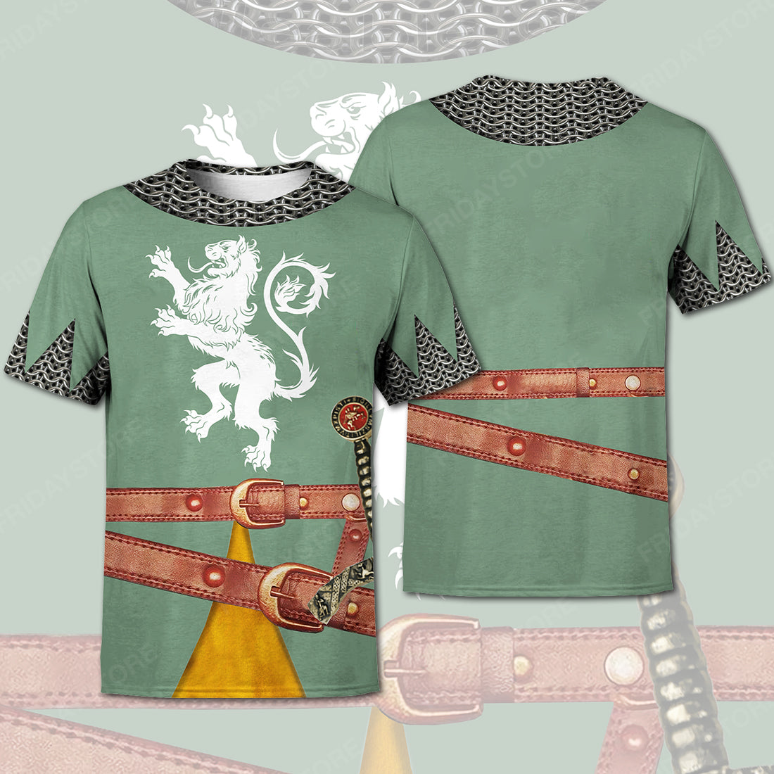 Men's Historical Hoodie Medieval Knight T-shirt Hoodie