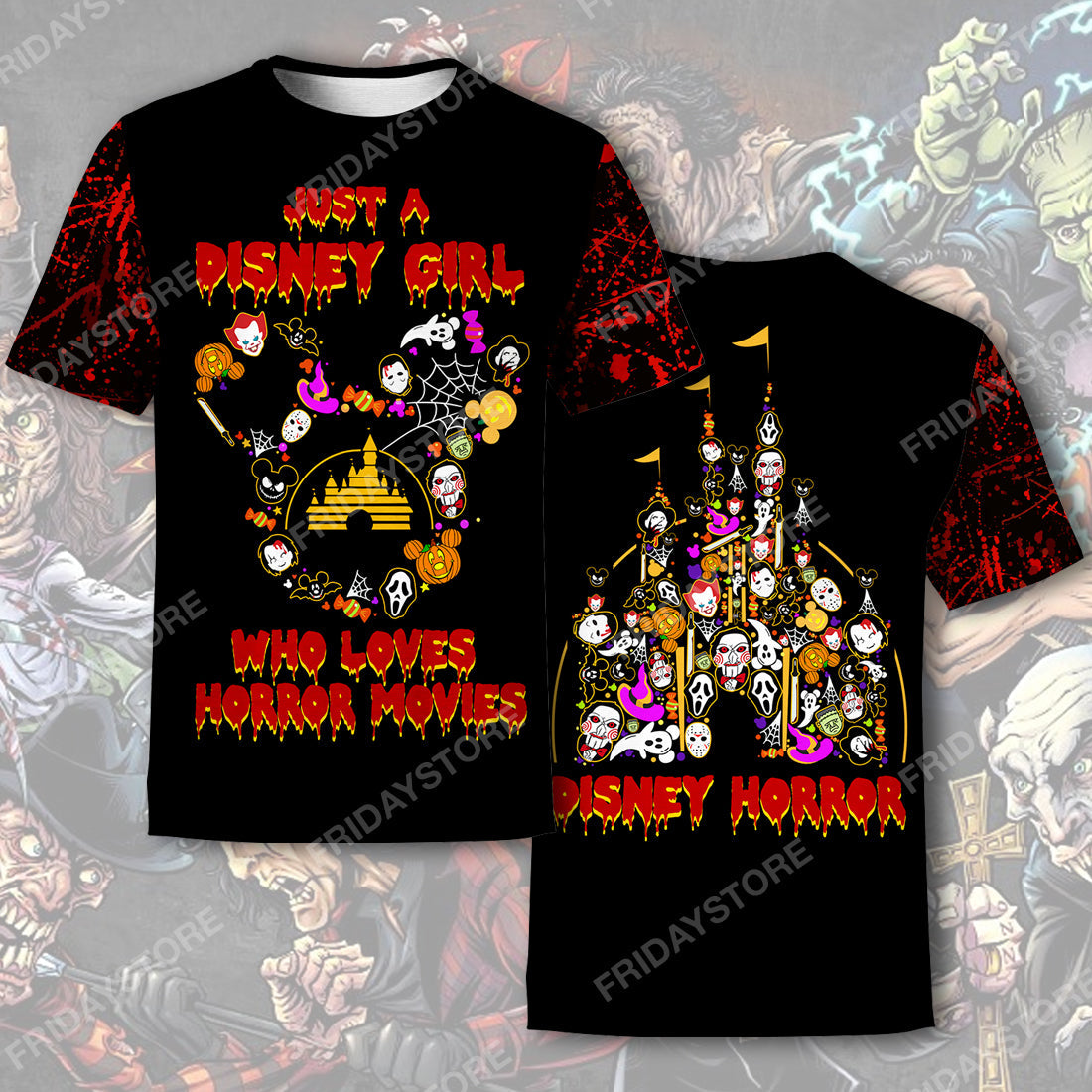 DN T-shirt Just A Girl Who Loves Horror Movies T-shirt Cool DN Horror Hoodie Shirt Sweater Tank 2026