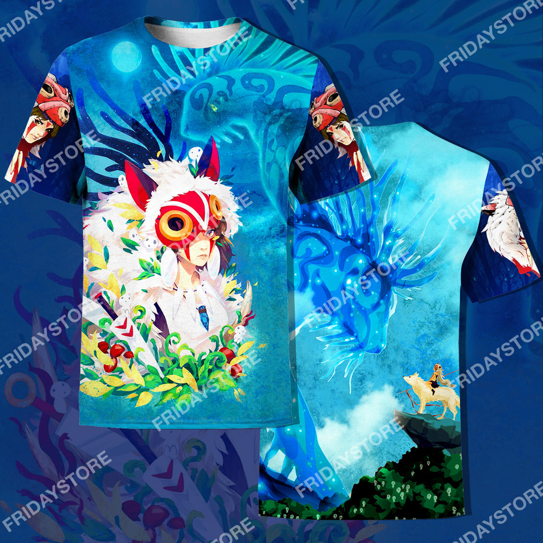 S.Ghibli T-shirt S.Ghibli Princess San And Forest Spirit T-shirt Amzing High Quality S.Ghibli Hoodie Sweater Tank