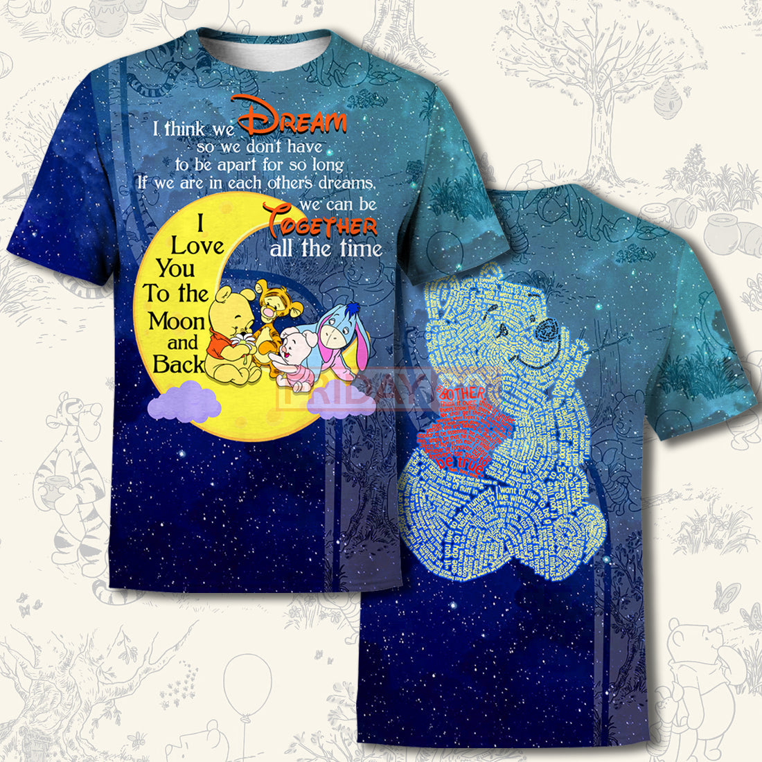 WTP T-shirt WTP I Think We Dream T-shirt Cute High Quality DN Hoodie Sweater Tank