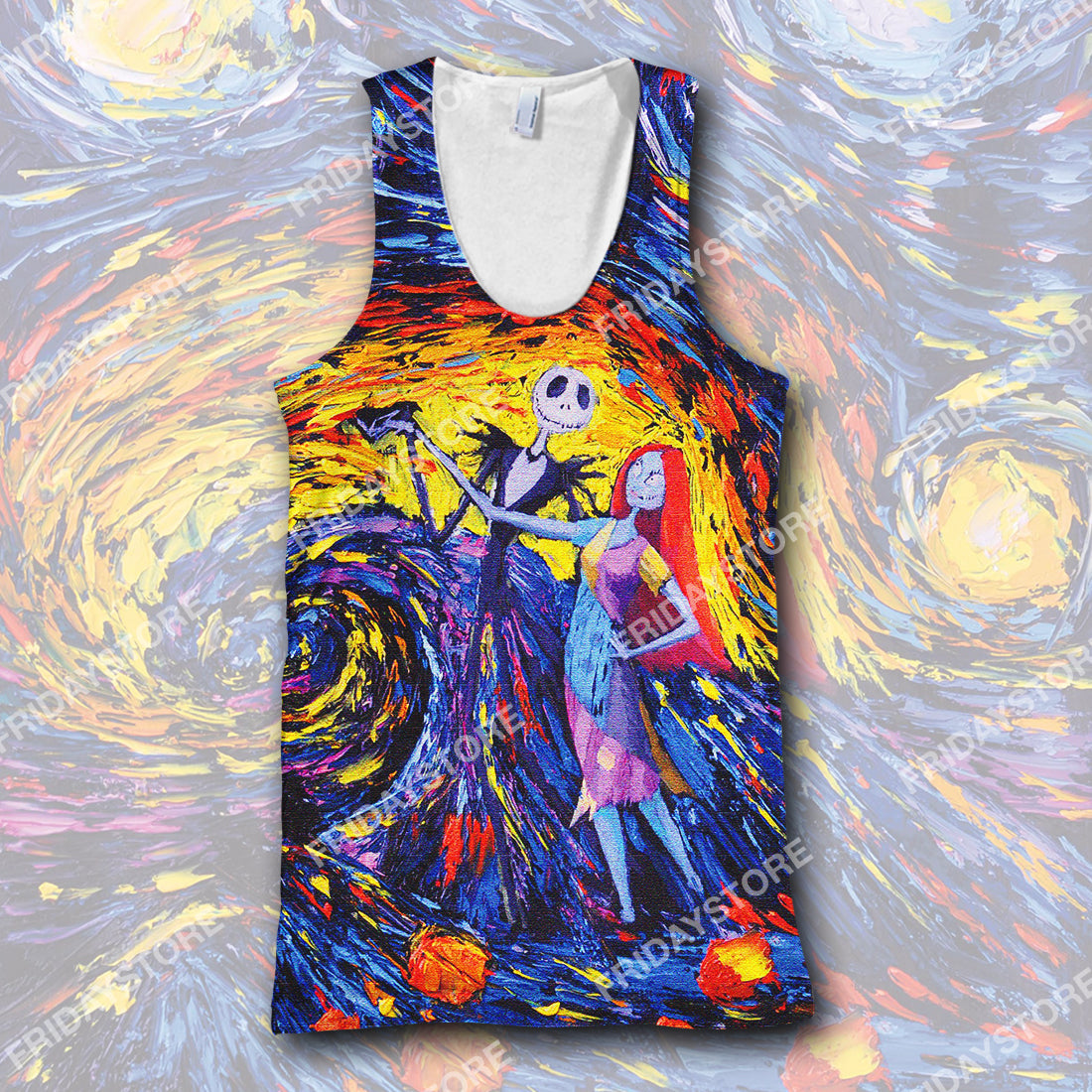 TNBC T-shirt Starry Night Jack And Sally T-shirt Hoodie Amazing DN TNBC Sweate Tank Hoodie Jack Skellington Apparel 2025