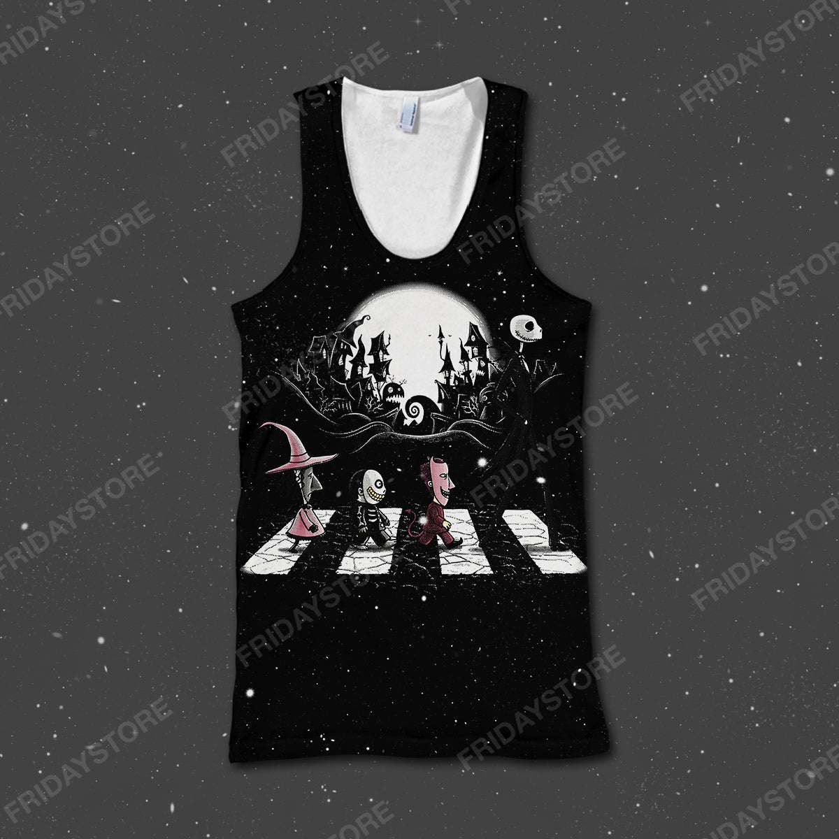 TNBC T-shirt Crossing Road In Nightmare Halloween Black T-shirt Cool High Quality TNBC Hoodie Sweater Tank 2024