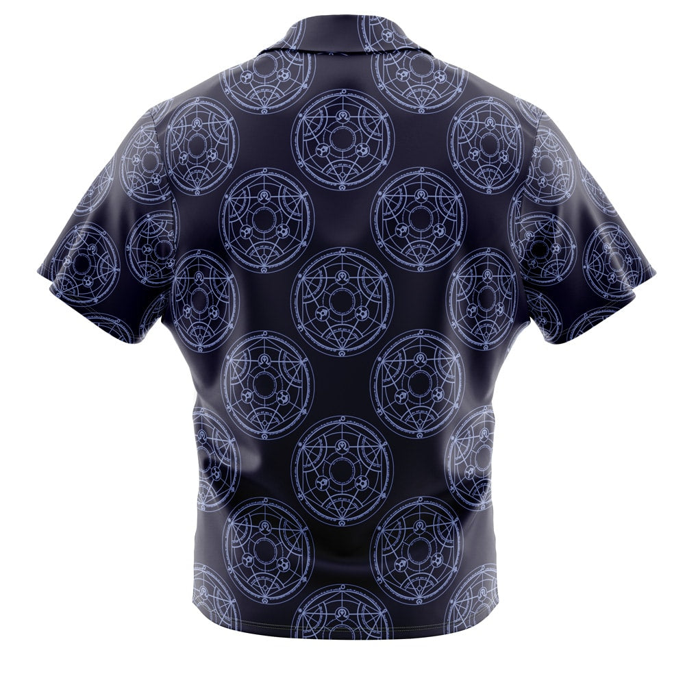 Transmutation Circle Fullmetal Alchemist Button Up Hawaiian Shirt