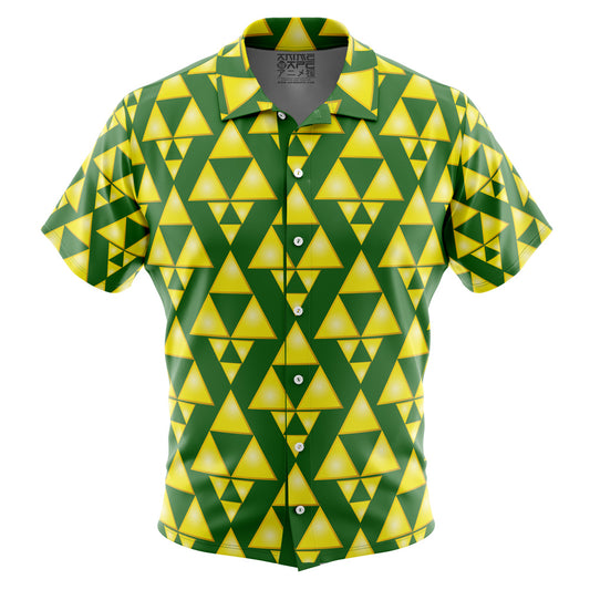 Tri Force Zelda Button Up Hawaiian Shirt