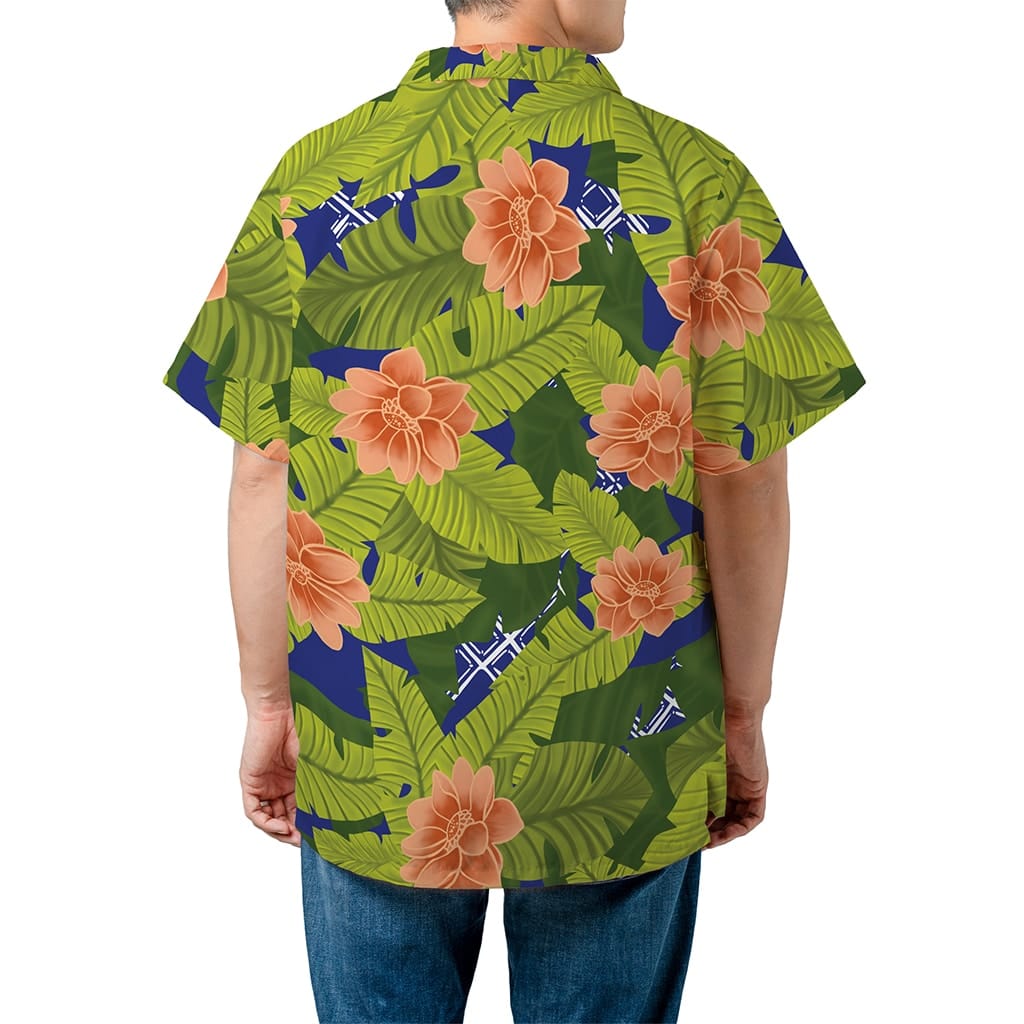 The Tonight Show Starring Jimmy Fallon Adam Sandler Palm Tree Hawaiian Shirt - Tazila