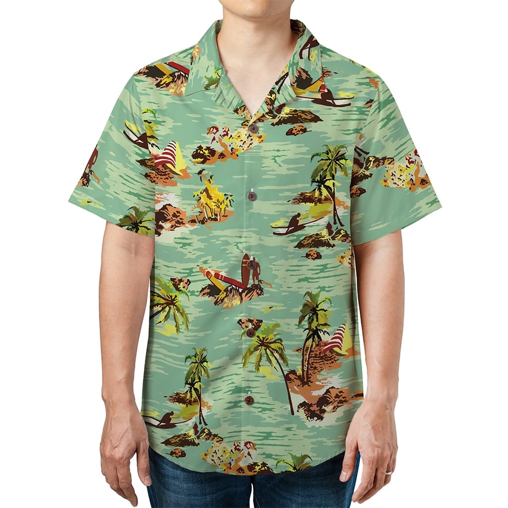 Alien Harry Dean Stanton Samuel Brett Tropical Hawaiian Shirt - Tazila