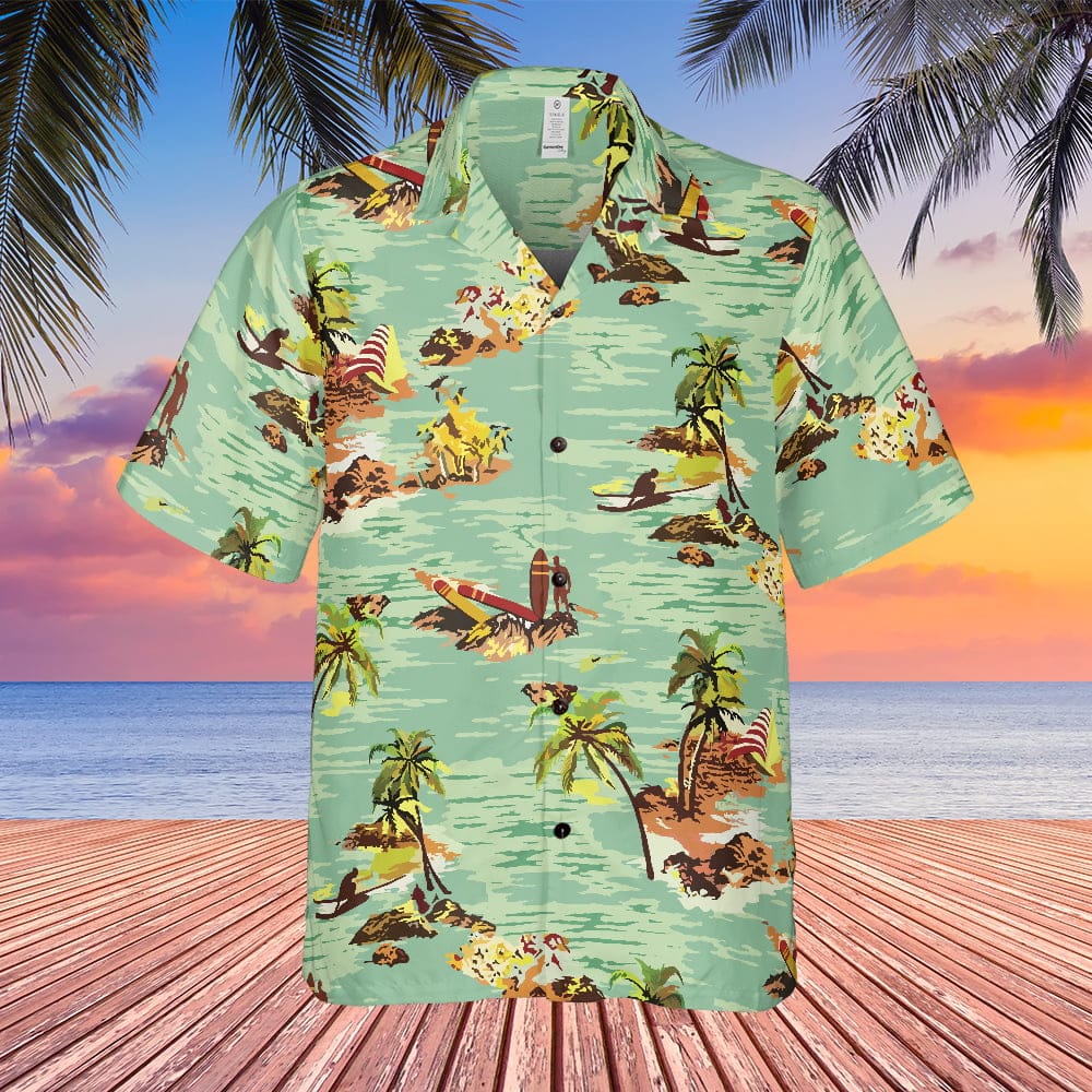 Alien Harry Dean Stanton Samuel Brett Tropical Hawaiian Shirt - Tazila