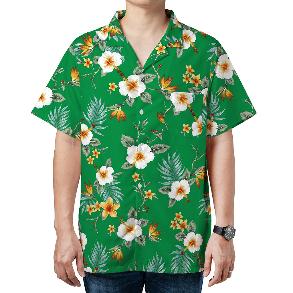 Day Shift Bud Jablonski Jamie Foxx Tropical Paradise Hibiscus Hawaiian Shirt - Tazila