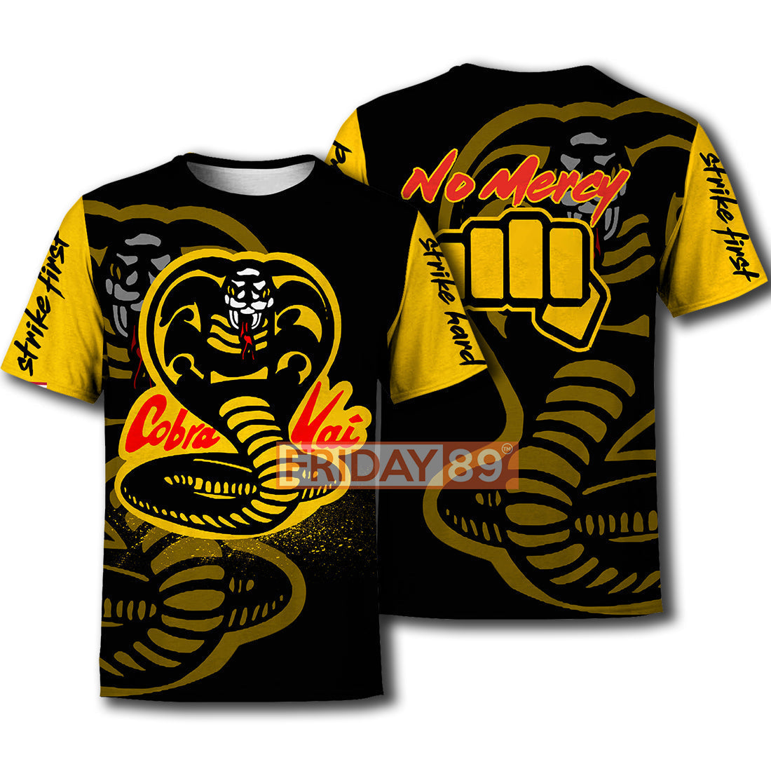 Cobra Kai Shirt Cobra Karate Dojo Cosplay No Mercy 3D Shirt Cool Cobra Kai Hoodie Sweater Tank