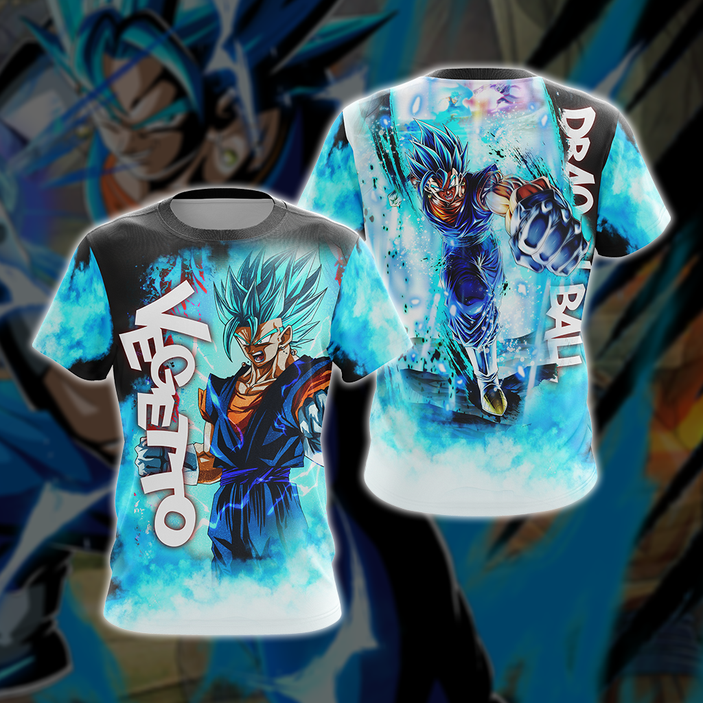 Dragon Ball Z T-shirt Vegetto Glowing Blue T-shirt Dragon Ball Z Hoodie