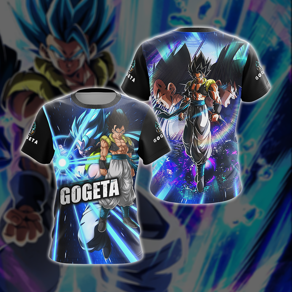 Dragon Ball Z T-shirt Dragon Ball Gogeta Vegeta And Goku Black Blue T-shirt Dragon Ball Hoodie Goku Shirt