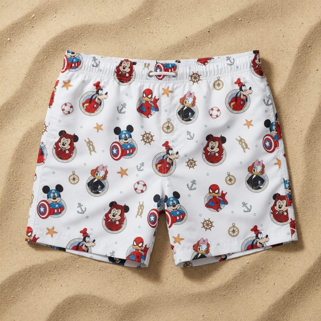 Nautical Heroes Premium Hawaiian Shirt - Mouse Shield Hero & Superhero Friends - HW3SKD9001