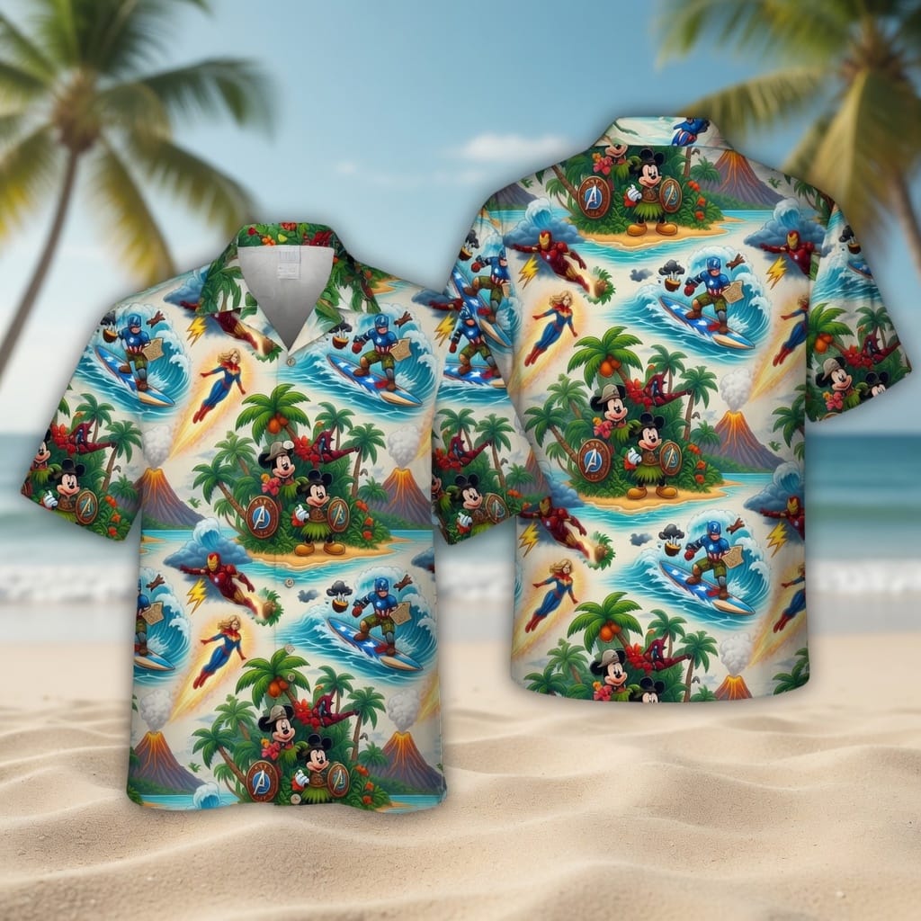 Mouse Shield Hero Premium Hawaiian Shirt - Tropical Men's - HWO5H5G001