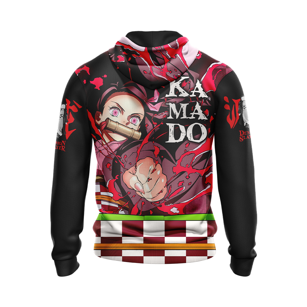 Demon Slayer Shirt Nezuko Kamado Black Pink Hoodie Demon Slayer Hoodie