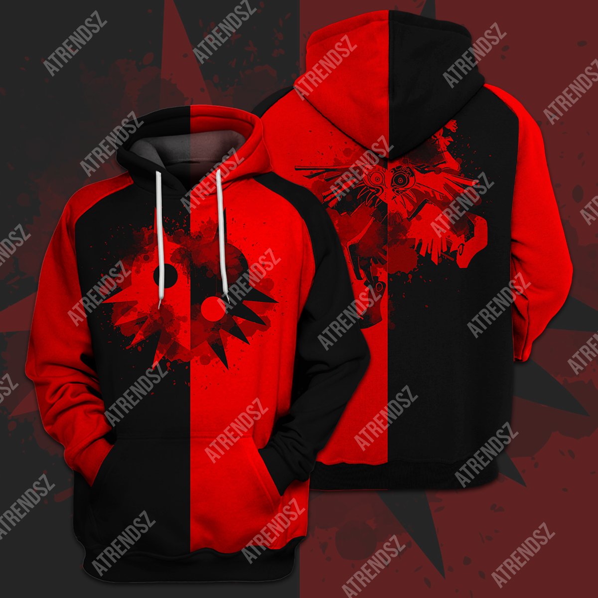 Legend Of Zelda Shirt Black Red Majora's Mask T-shirt Legend Of Zelda Hoodie Sweater Tank