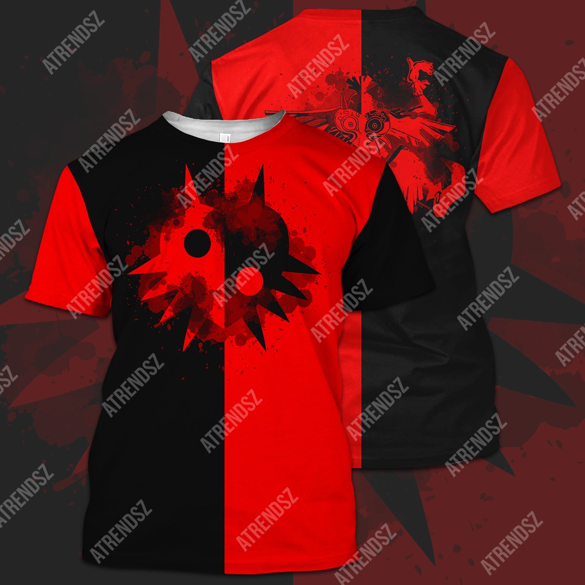 Legend Of Zelda Shirt Black Red Majora's Mask T-shirt Legend Of Zelda Hoodie Sweater Tank