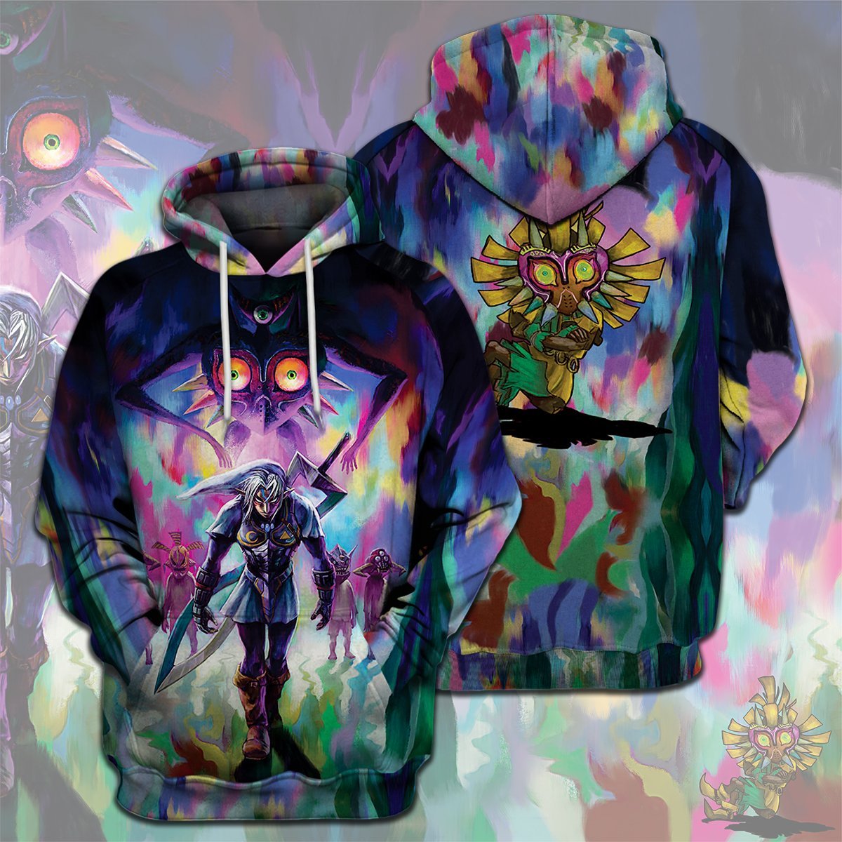 Legend Of Zelda Shirt Dark Link Skull Kid T-shirt Legend Of Zelda Hoodie