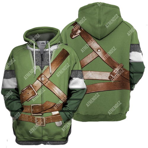 Legend Of Zelda Link Shirt Link Green Top Costume T-shirt Link Costume Hoodie Sweater Tank